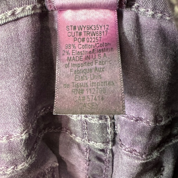 Plum True Religion Casey Stretch Jean Sz 27 - Like New! - Picture 4 of 4